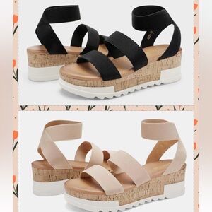 ✨ 2 Strappy Platform Sandals EUC ✨